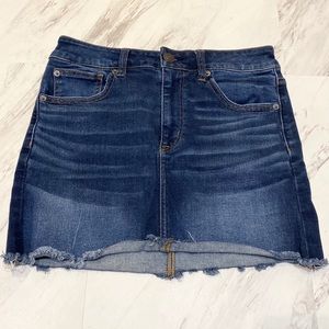 American Eagle Hi Rise Mini Jean Denim Skirt 8